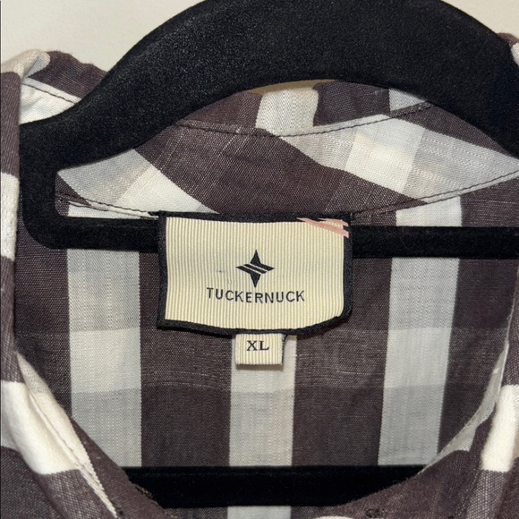 Tuckernuck Espresso Check Callahan Dress Extra Large - Picture 7 of 11